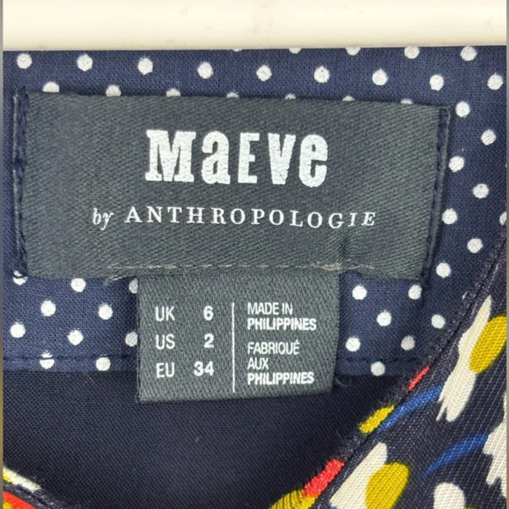 Anthropologie Maeve‎ Melody Mini Dress Multicolor Size - Picture 9 of 13